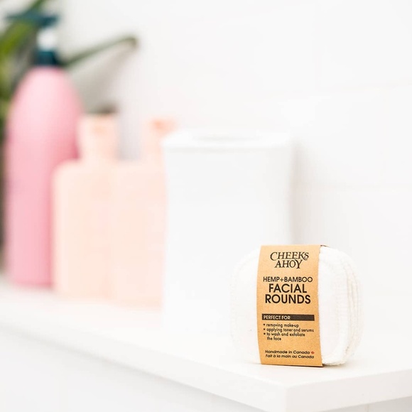 (NWT) Cheeks Ahoy Hemp + Bamboo Facial Rounds (reusable) - Picture 2 of 5